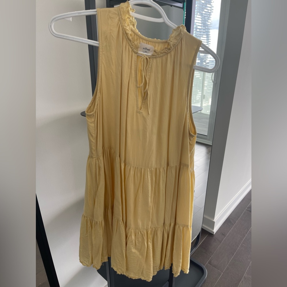 Aritzia Sidonie Dress XXS yellow
